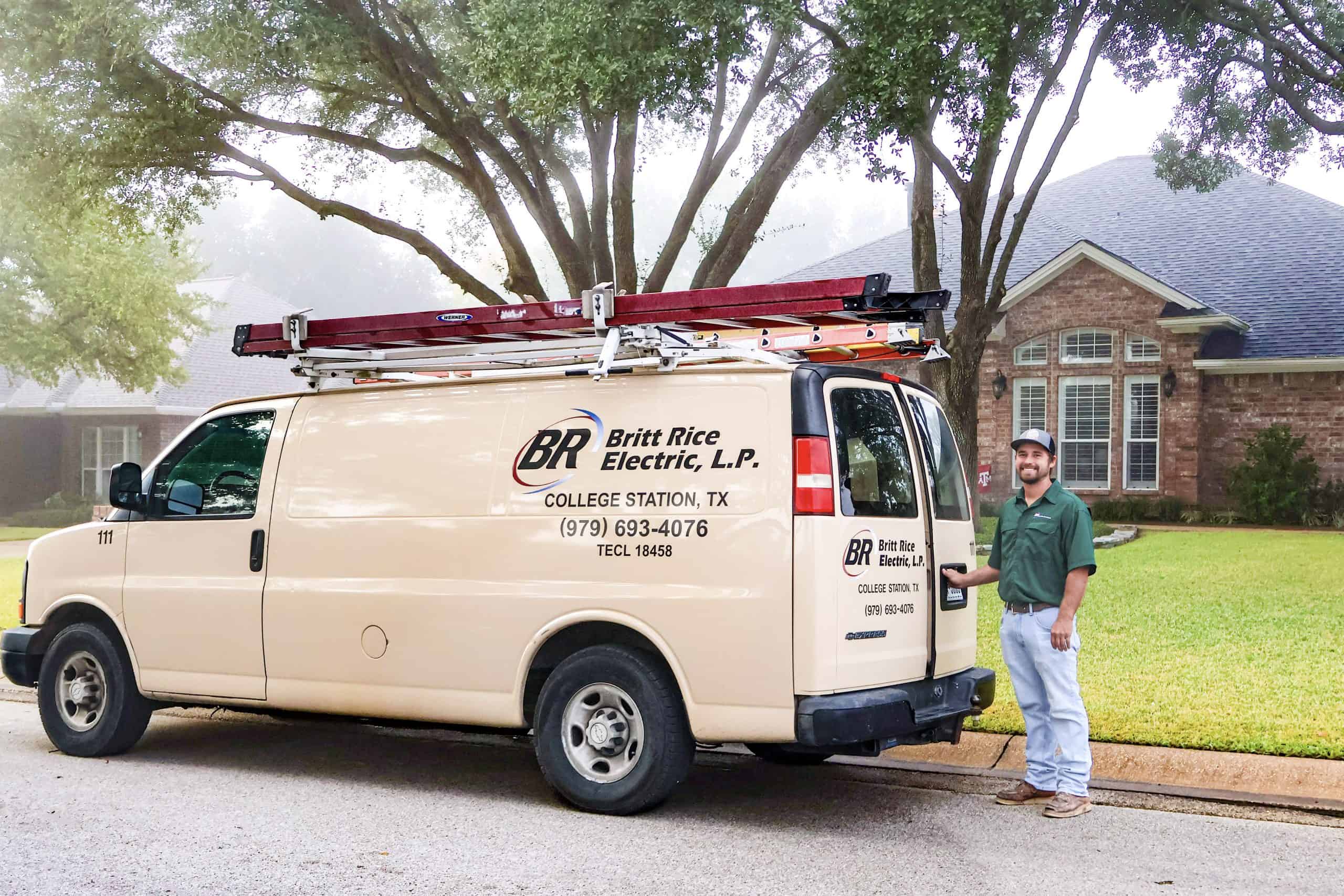Britt Rice Electric: Providing residential
electrical installation and repair in College Station, TX